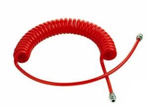 Pur spiralslange (5 × 8 mm) med Cejn 320, 8 m - Rød