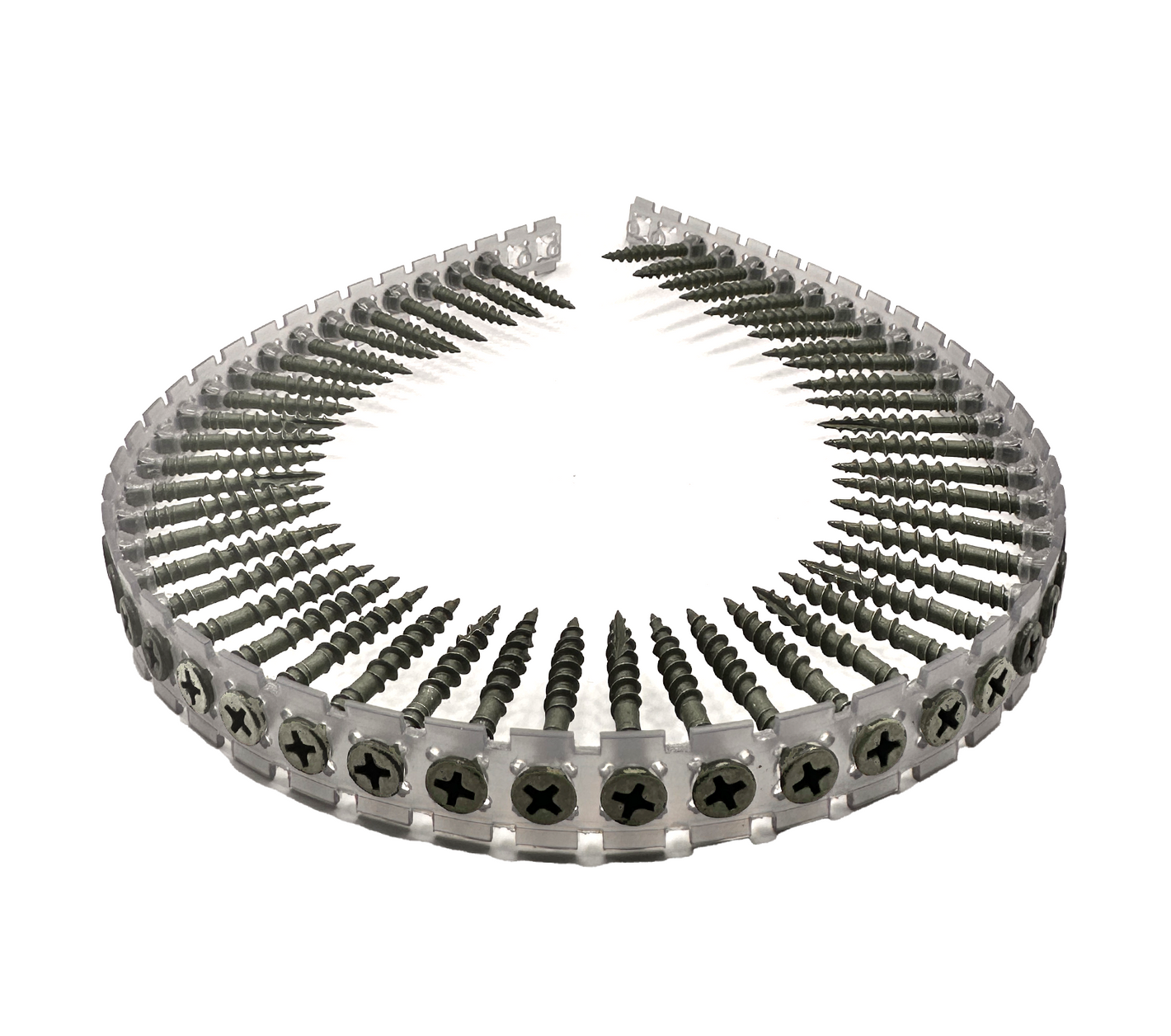 Construction Screws Strip (4.2 X 35-55mm; Ruspert II; Green Color; PH2 Bit)