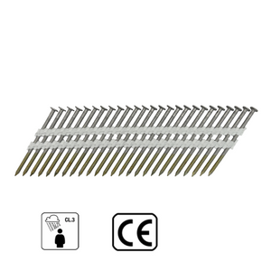 Construction Nails in Strip 2.8x65 mm; 34°; A4; Full Head; Grooved (1000 pcs.) - 4PRO