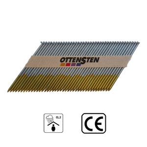 Strip Nails 34° Hot Zinc, Smooth (3.1 x 90 mm) (3000 pcs.)