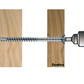 Eurotec Justitec - Remote Wood Screws with Recessed Head, Zinc Coated (6 x 70-160 mm)