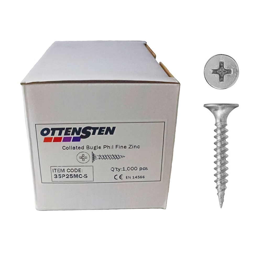 4PRO - Zinc-coated screws, plaster/metal, PH (3.5 x 25-35 mm)