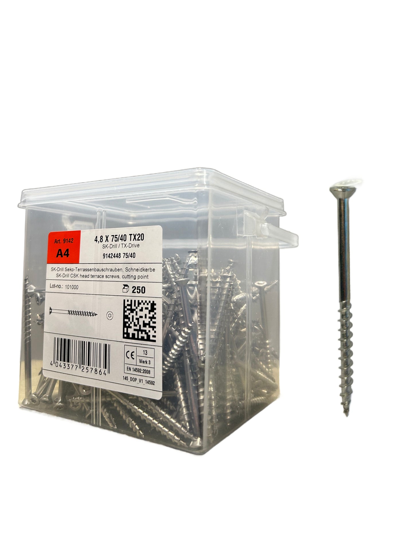 9142 - Deck Screws (4.8 x 75 mm) (250 pcs.) A4