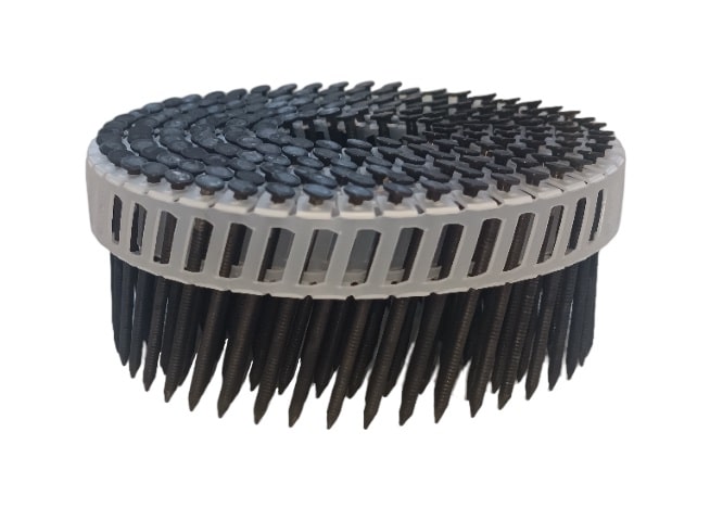 Beck - Coil nails 15°, black oxidized, A2 (2.5 x 50 mm)