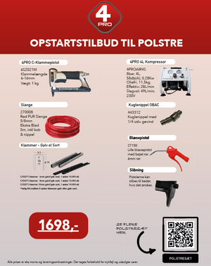Polstre Opstartssæt med C-Klammepistol