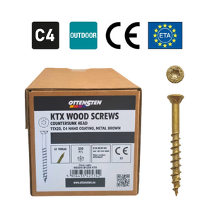 Ottensten - KTX wood screws with countersunk head, TTX20 (4.5 x 42-56 mm) C4