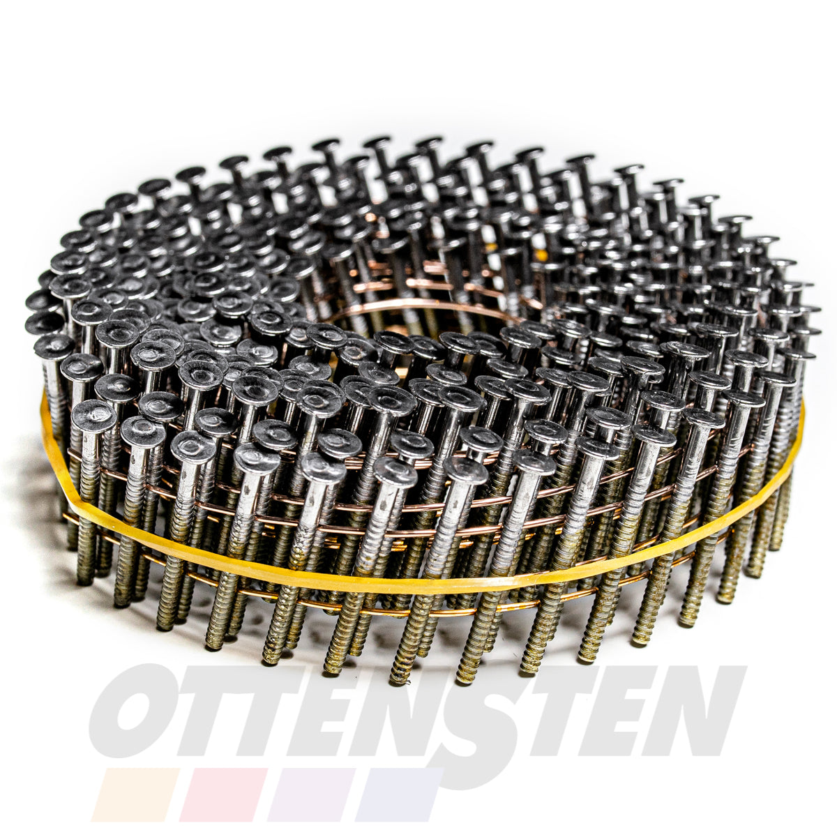 Nails in Rolls 2.1 X 25 - 32mm (Grooved; for Pallet Nailing; Blunt Tip; OTTENSTEN)