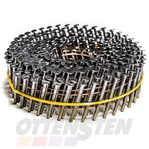 Nails in Rolls 2.1 X 25 - 32mm (Grooved; for Pallet Nailing; Blunt Tip; OTTENSTEN)