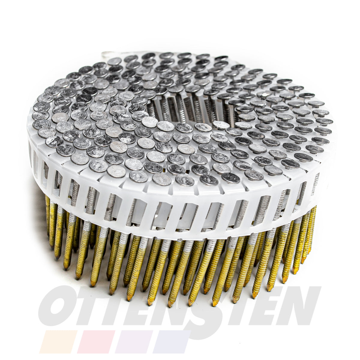 Collated Nails in Rolls 2.3 X 50mm (Grooved; Hot-Dip Galvanized HDG; Construction Nails; Plastic Collation 4PRO)