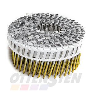 Collated Nails in Rolls 2.3 X 50mm (Grooved; Hot-Dip Galvanized HDG; Construction Nails; Plastic Collation 4PRO)