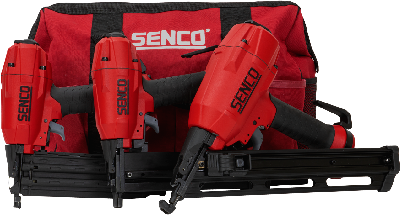 SENCO - 3 piece pneumatic finishing tool set (FinishPro18BL, FinishPro35BL, SLS18BL)