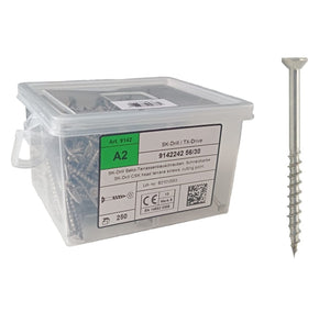 9142 - Deck Screws (4.2 x 42 - 56 mm) (250 pcs.) A2