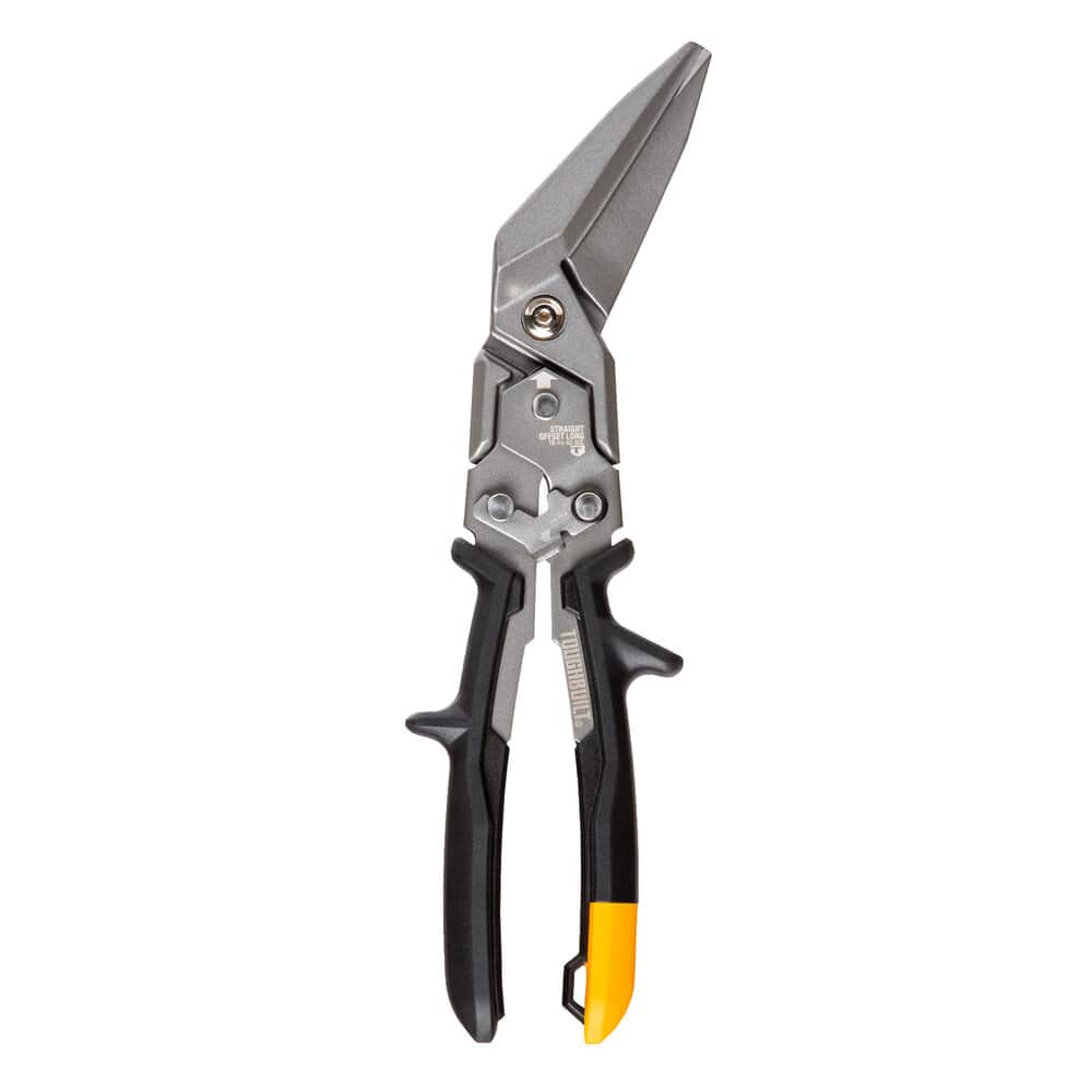 ToughBuilt "Aviation" - Long Straight Cut Tin Snips with Counterweight
