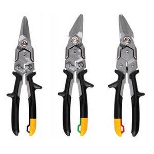 ToughBuilt "Aviation" - Sheet Metal Scissors Set (Right, Left, Straight)