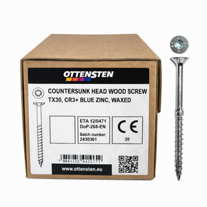 4PRO - Countersunk Head Self-Tapping Screws, Zinc Coated (6.0 x 60-200 mm) (100 pcs)