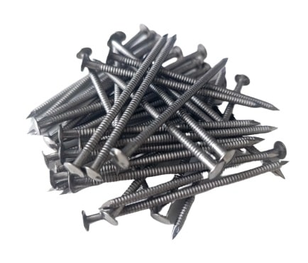 Screw, stainless steel, ribbed (2.5 x 60 mm) (25 kg)