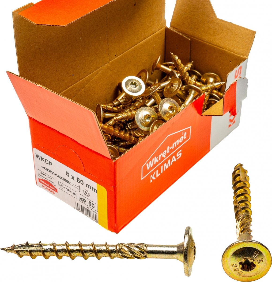 WKRET-MET WKCP - Screws with enlarged head (8 x 80-140 mm)