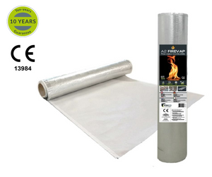 WINCO A2 Firevap - Non-flammable, heat-reflecting membrane for air and vapor control (1.2m x 50m; 60m2)