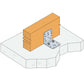 AB90 Simpson Strong-Tie - Mounting Angle (88 x 88 x 65 mm) (2.5 mm)