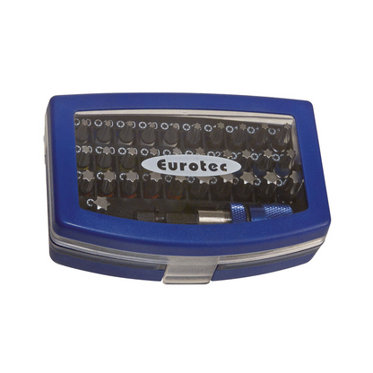 Bit Box - Screwdriver Bits with Torx Head + 1 Quick Change Bit Holder (TX10-TX40)