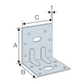 CE Certified Reinforced Angle Bracket with Rib (E5/1.5 / E5/2 / E14/2 / E19/3)
