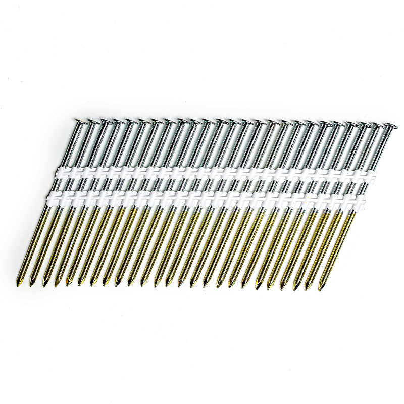 Construction Nails in Strip 2.8x50 mm; 21°; Hot-Dip Galvanized; Ring Shank (4500 g.) - OTTENSTEN