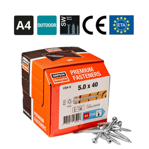 CSA5.0x40S - Ink Cartridges Screws (4.85 x 40 mm) (250pcs) A4