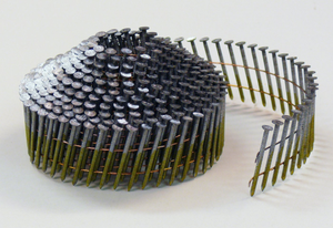 2.1x32mm Coil Nail Ring Blank 15° Thread Conical - 18000 pcs