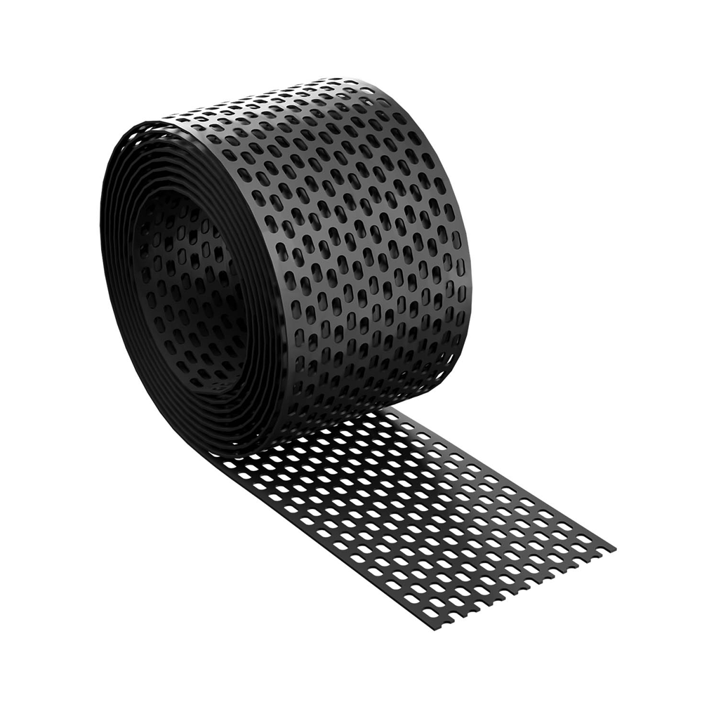Eaves Grate for Roof Structure Protection Against Insects and Birds (100 mm x 5 m – Black)