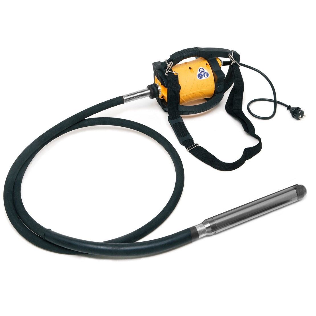 ENAR DINGO Concrete Vibrator (Motor + Shaft (4m) + Vibrating Plate (40mm))