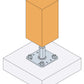 PPRC Simpson Strong-Tie - Adjustable Column Support (100 - 150 mm)