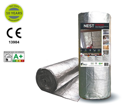 WINCO Intech - Non-flammable, heat-reflecting membrane for air and vapor control (1m x 25m; 25m2)