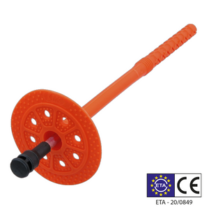 Insulation Anchor with Metal Nail 10x180mm (60mm Plate)