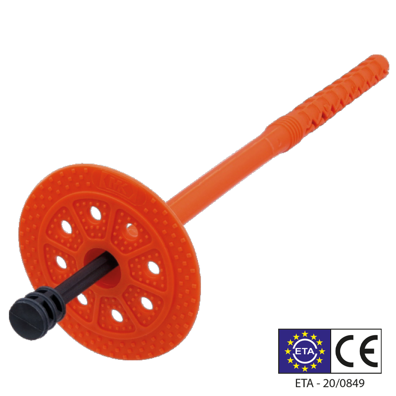 Insulation Anchor with Plastic Nail 10x200mm (60mm Plate)