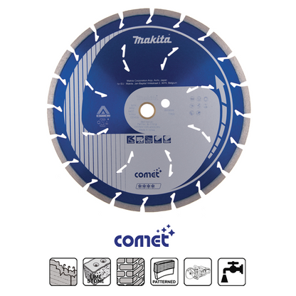 Diamond Cutting Disc Makita COMET RAPID B-17619, 300 mm, 25.4/20 mm