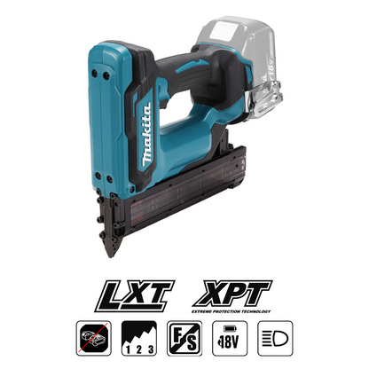 Makita DFN350 18V Cordless Finish Nailer (15-35mm; 1.2mm / 18ga; 0°; battery not included)