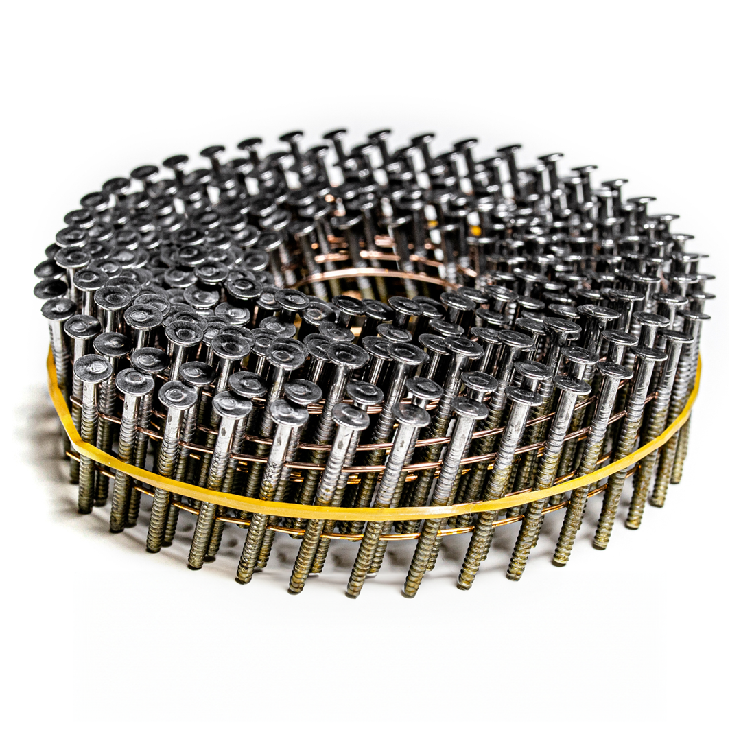16° Coil Nails 2.1 mm A2 Stainless Steel Ring Shank Blunt Point