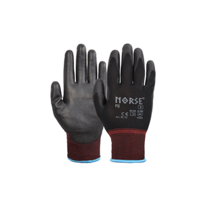 NORSE Black PU Assembly Glove - Size 7