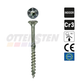 Wood Screw 4 X 30-60 mm (TORX 20, for Interior Use, Galvanized, Countersunk Head, 200 pcs., Ottensten)