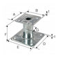CE Certified Elevated Post Base (PPA100)(100mm Stand Off)