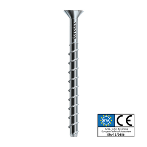 Rock Concrete Screw with Countersunk Head (7.5x120-160mm; TORX 40)