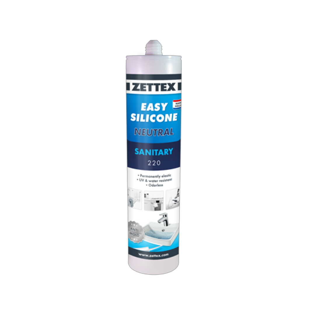 Zettex Sanitary Silicone (Black; 310 ml)