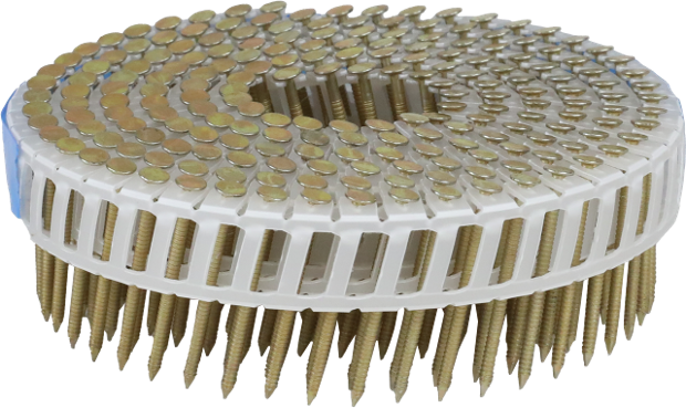 Hot-Dip Galvanized Ribbed Nails in Rolls for Cladding (2.3 x 50 mm; 15°; HDG)