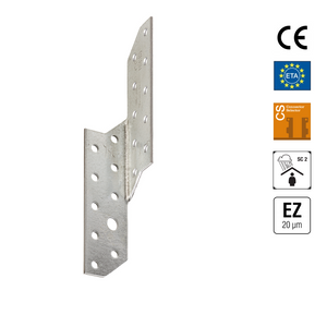 Purlin Anchor SPF Connection Angle Bracket (170 - 370 mm; Right Side)
