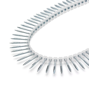 Strip wood screws for wooden floor/terrace fastening, zinc-coated (4.2 x 30 mm) (1000 pcs)