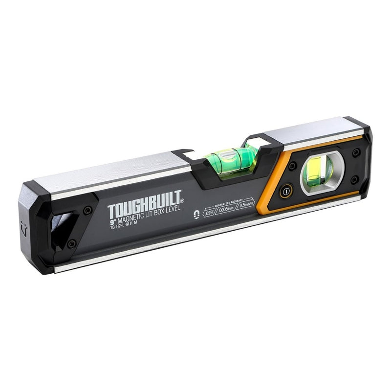 ToughBuilt - Magnetic Level with Lighting (23 cm)