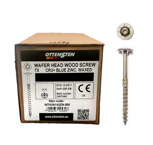 4PRO - Wood Screws with Enlarged Head, Zinc Coated (6.0 x 80-240 mm) (100 pcs)