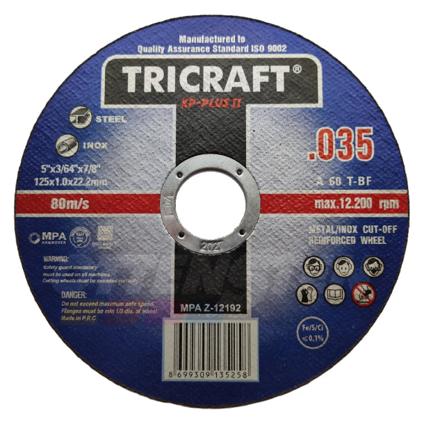 TRICRAFT - Cutting Disc XP Plus II 125x1x22 T41 (25 pcs)