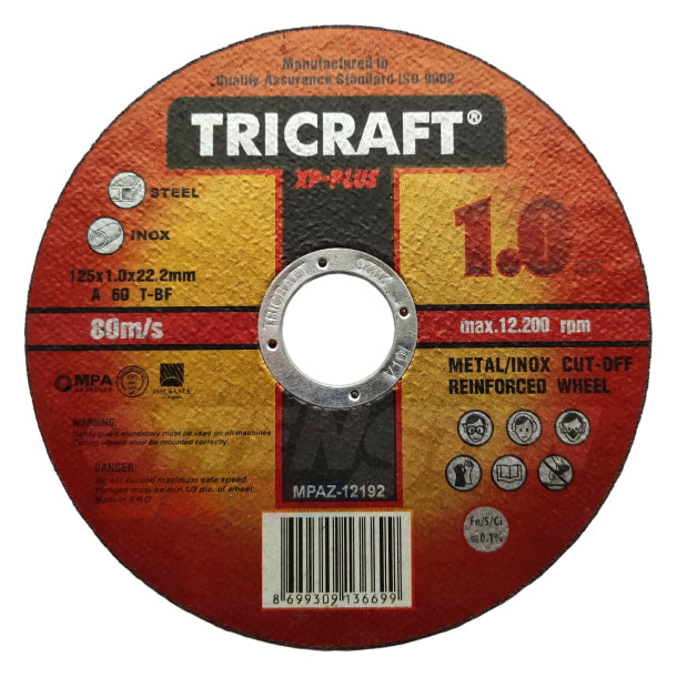 TRICRAFT - Cutting Disc XP Plus 125x1x22 T41 (25 pcs)