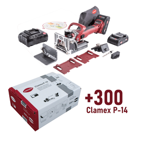 Lamello Zeta P2 Cordless Router + 300 Clamex P-14 Connectors Gift